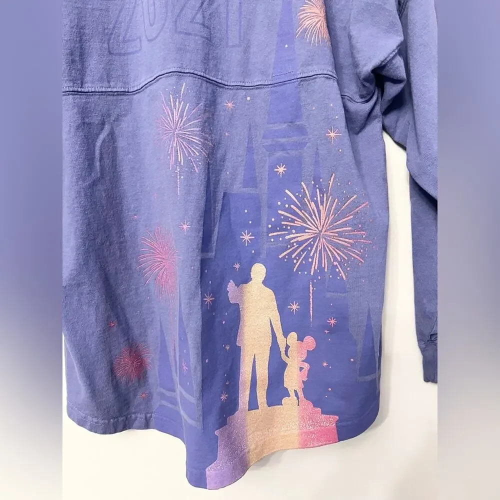 Disney Walt Disney World Spirit Jersey Rare 50th Anniversary Oct 1 Glitter WDW